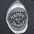 thumbnail image 2 of Mens Happy 4th of Jawly T Shirt Funny 4th of July Shark Independence Day Graphic Tee Graphic Tees, 2 of 7