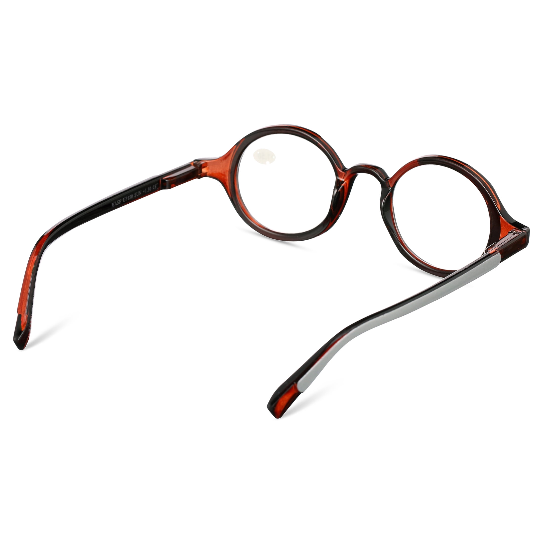 Elton John Pop Specs Reading Glasses - Two Tone Mash Up 1.50, Circle Frame