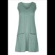 thumbnail image 2 of Vestidos de Mujer Sin Mangas con Cuello en V y Bolsillos, Verde S, 2 of 5