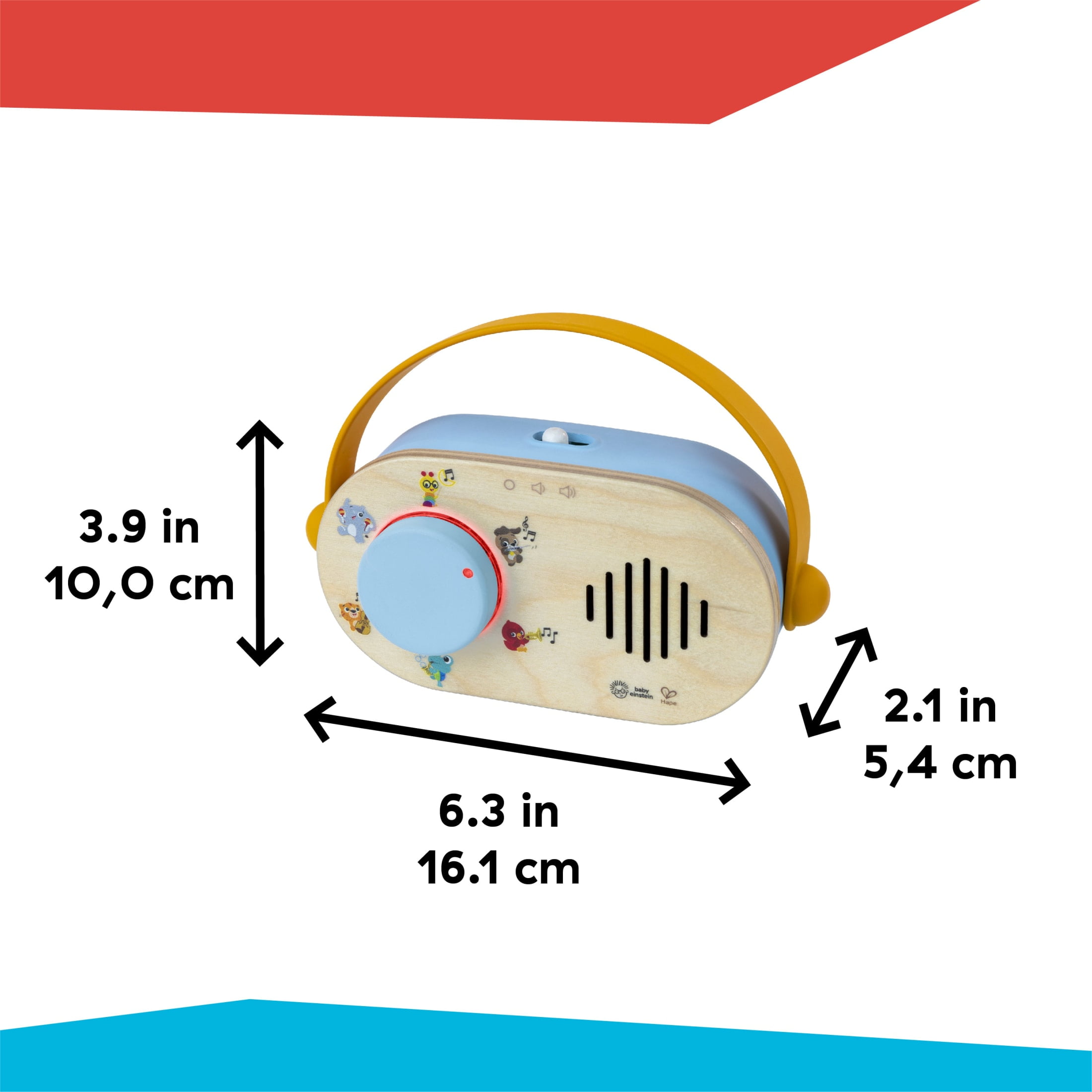 Baby Einstein + Hape Discovery Radio Toy Radio, Ages 6 Months +