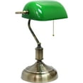thumbnail image 4 of Aspen Creative 23601-21, Replacement Cased Opal Glass Shade For Bankers & Pharmacy Lamps, 8-3/4"L x 5-1/4"W x 3-1/8"H, GREEN, 4 of 5