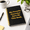Black Golden 4, variant on Black Golden 4 A5 Spiral Bound Blank Notebook with Hard Cover