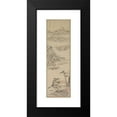 thumbnail image 2 of Kimura Kenkadō 7x14 Black Modern Framed Museum Art Print Titled - Landscape with Boaters (Late 1700S-Early 1800s), 2 of 5