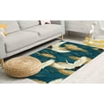 thumbnail image 2 of Animal Rugs, Japanese Rug, Salon Rug, Personalized Gifts Rugs, Japanese Art Crane Birds Rugs, Abstract Rug, Anti-Slip Carpet Rug, 5.9'x9.2' - 180x280 cm, 2 of 8