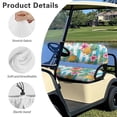 thumbnail image 6 of Uorisanigo Golf Cart Cushion Covers Tropical Plunmeria Leaf Golf Cart Seat Towel Blanket and Backrest Cover Set of 2 Sports Outdoors Universal Fit Most 2 Person Seats, 6 of 7