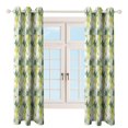 thumbnail image 4 of Lemon And Leaves 2pcs Blackout Curtains For Living Room Bedroom Grommet Top Window Set for Left And Right Biparting Open, 4 of 6