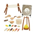 thumbnail image 2 of Juego de equipo de acampada para niños de 25x, juego de simulación, juego de acampada, juego de fogata de juguete, parrilla de barbacoa para regalo de, 2 of 8