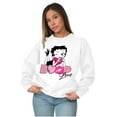 thumbnail image 3 of Vintage Betty Boop Cartoon Love Women Crewneck Sweatshirt Brisco Brands 5X, 3 of 6