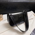 thumbnail image 2 of Moontgen Women Crossbody Sling Bag Studded Decor Casual Tote Dating Purse (Black), 2 of 9