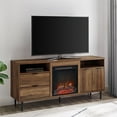 thumbnail image 2 of Roth Modern Storage Fireplace TV Console in Rustic Oak, 2 of 4