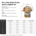 thumbnail image 5 of Gukieu Girl Hugging Dog Flowers Print Men's Short-sleeved Shirts, Button-down Pocket Shirts, T-shirts, Beach Vacation Travel Summer Clothing-Small, 5 of 5