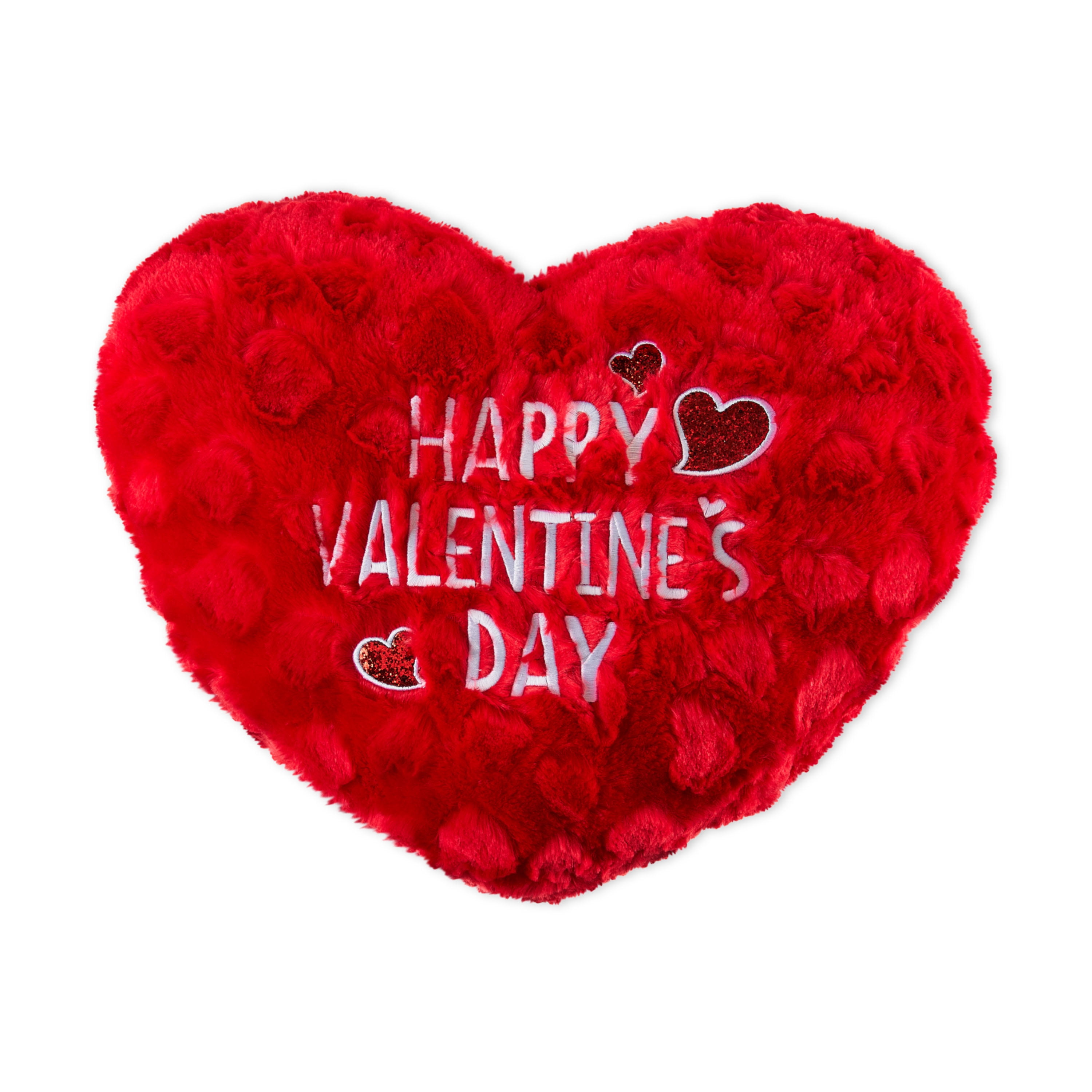 Way to Celebrate! Valentine's Day 19in Heart Soft Pillow, Red