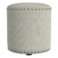 thumbnail image 1 of Hillsdale Tabouret de Coiffeuse Rond Sans Dossier en Tissu Rembourré Gris Lin, 1 of 2