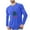 Blue, variant on Chiccall Mens Christmas Printed T-Shirts Crew Neck Long Sleeve Stretch Winter Pullover Undershirt Loungewear
