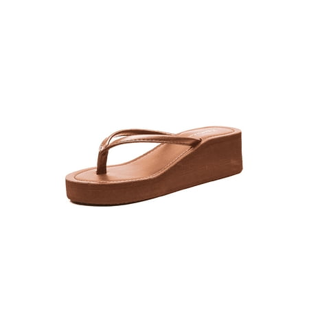 

Daeful Females Slippers Solid Color Slides Slip On Flip Flops All Seasons Soft Breathable Backless Shoes Camel 9