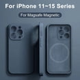 thumbnail image 2 of Liquid Silicone For Magsafe Magnetic Case For iPhone 15 14 12 11 13 Pro Max 14 15 Plus Wireless Charging Cover Phone Accessories, 2 of 5