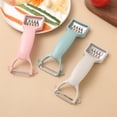 thumbnail image 1 of Pelador de doble cabezal, raspador multifuncional, cuchillo para pelar frutas y patatas, cuchillo para pelar melones, rallador de seda, 1 of 5