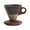 D, variant on A Vintage Ceramic Coffee Cup, Elegant Conical Mug With Coarse Funnel Shape And Wood Handle For Home, Office, Kitchen Use, 200Ml Capacity