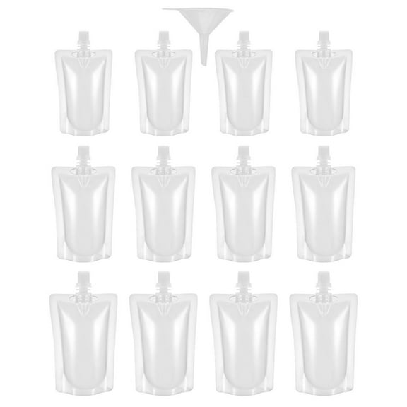Self-supporting Nozzle Bag Wine Bag Beverage Bag Beer Bag Clear Liquor Pouches Refillable Drink Pouch Soy Milk Bag