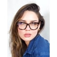 thumbnail image 5 of 2 Pairs Women Bold Round Reading Glasses - Blue Light Blocking Readers +3.00, 5 of 5