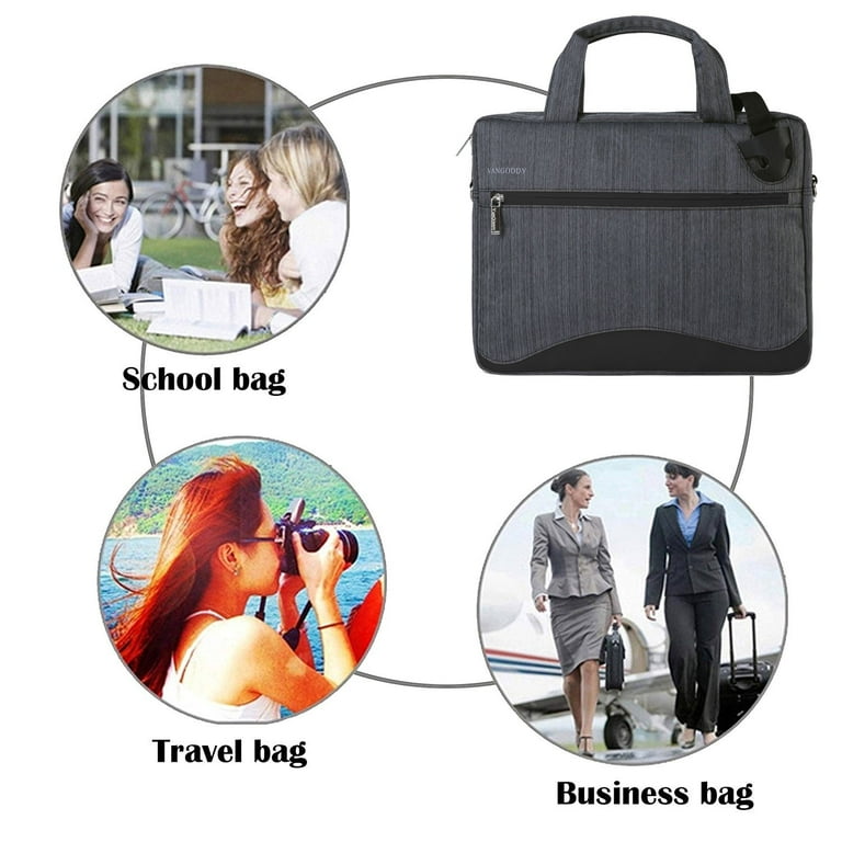 Unisex Laptop Shoulder Bag Messenger Bag 13 Inch for Men Women