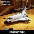 thumbnail image 7 of Space Shuttle Building Block Set -Spaceship Building Toy with Stretchable Satellite, Translucent Design Collection for Home Office Decor,(536PCS), 7 of 7