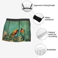 thumbnail image 3 of Xecao Retro Birds Print Men's Underwear Boxer Briefs,Breathable Choice for Men's Underwear-XX-Large, 3 of 5