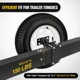thumbnail image 2 of Nilight Spare Tire Carrier Trailer Spare Tire Mount Boat Trailer Carrier Bracket Utility Trailer Accessories Fits 4 & 5 & 6 Lugs Trailer Wheels on 4" 4.5" 4.75" 5" and 5.5" Bolt Patterns 150 lbs, 2 of 7