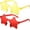 Red, Yellow, variant on 2 Pcs Star Shape Rimless Sunglasses Transparent Candy Color Sunglasses Party Favor star glasses for Women
