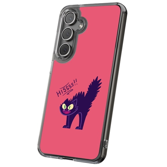For Samsung Galaxy S25, Hybrid Clear, Grumpy Cat Print, USA