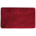 thumbnail image 3 of Mary Bathroom Rug, Luxury Soft Plush Shaggy Thick Fluffy Microfiber Bath Mat, Non-slip Rubber Back, Floor Mat Water Absorbent 21x34 Inch Burgundy, 3 of 4