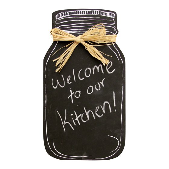 Mason Jar Chalkboard Wall Decor Kitchen Note Board