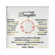 ZMHEGW Women Jewelry To My Daughter Necklace From Mom Or Father - Necklaces Daughter From Mom Or Father Gift Badass Daughter On Birthday Christmas Graduation Jewelry