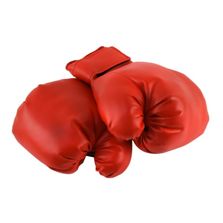Faux Leather Practice Train Boxing Spar Gloves Movie Stage Costume Prop Accessory