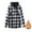 c01Black, variant on Mens Winter Jacket Plaid Fleece Lined Zip Up Hoodie Long Sleeve Flannel Jackets Zipper Hooded Thermal Sherpa Coat Blue M