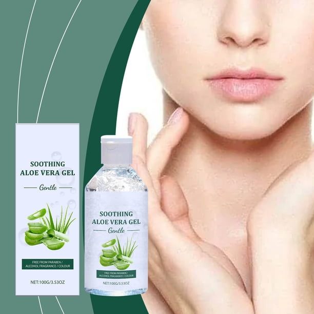 Gel de Aloe Vera 100g | Gel Hidratante Fresco y Calmante para el Rostro y  el Cuerpo | Alivio refrescante instantneo para quemaduras solares, Cuidado  hidratante, Todo tipo de pieles, Piel sensible |