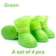 thumbnail image 3 of Juego de 4 botas de lluvia para perros pequeños, antideslizantes, impermeables, para cachorros y gatos, botas de goma para calzado de exterior, calcetines, accesorios para mascotas, 3 of 5