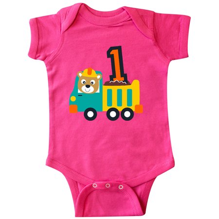

Inktastic Dump Truck 1st Birthday Gift Baby Boy or Baby Girl Bodysuit