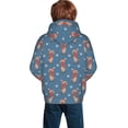 thumbnail image 3 of Bingfone Dachshund Dog Puppy Pattern Youth Classic Hoodies Soft Hooded Pullover Sweatshirts for Girls and Boys, 3 of 6