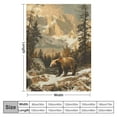 thumbnail image 4 of PIKWEEK Grizzly Bear-Blanket Super Soft Throw Blanket for Couch Bed Sofa Cozy Flannel Fuzzy Blanket Plush Throw Blankets for Women Men Gifts Travel Blanket for All Seasons, various sizes White, 4 of 6