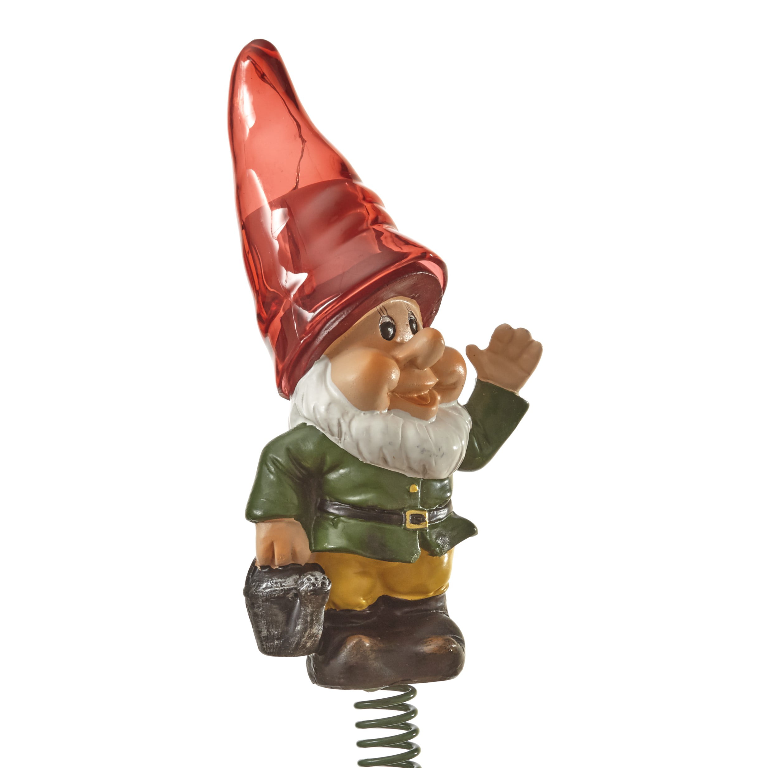 SOLAR STAKE GARDEN LIGHT GNOME ELF BRAND NEW WITH TAGS BEAUTIFUL DISCONTINUED 