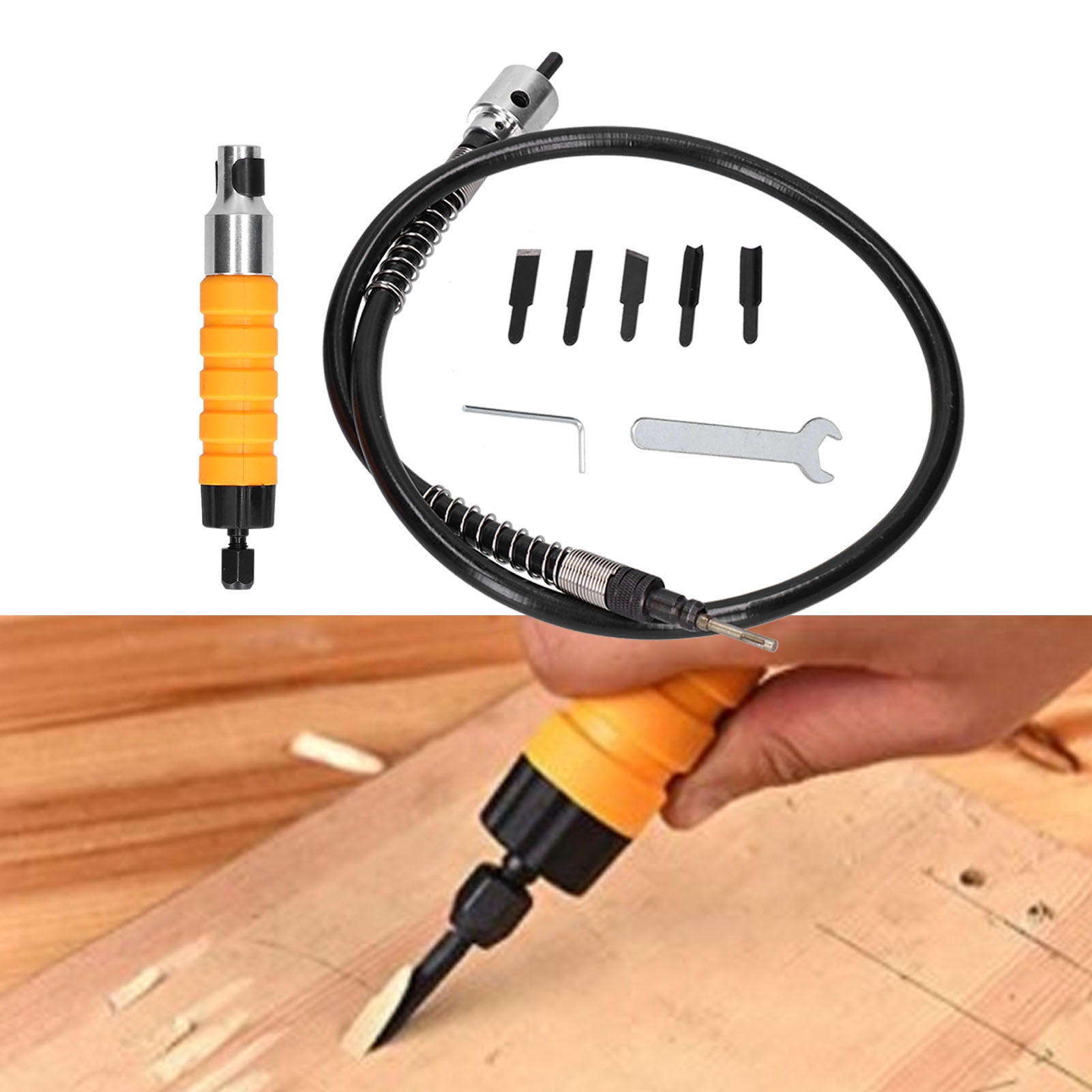 220V Electric Chisel Carving Tool Wood Carving Machine Woodworking Chisel  (Host +Chisel + shaft)