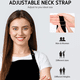thumbnail image 4 of 2 delantales ajustables resistentes a las gotas de agua con 2 bolsillos, delantales de cocina para mujeres, hombres, chef, 4 of 5