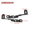 thumbnail image 4 of Hood Ditch Side Pillar Work Led Light Pod Mount Bracket Engine Hood Hinge Mount Bracket for Offroad Light Cube Light Whip Antenna Compatible with 07-13, 4 of 4