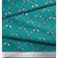 thumbnail image 3 of Soimoi Green Rayon Fabric Text & Arrow Tribal Fabric Prints By Yard 56 Inch Wide, 3 of 5