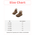 thumbnail image 2 of Baby Boots Toddler Girls Winter Boots Zipper Warm Snow Boots Toddler Shoes Size 1T-4T Khaki, 2 of 6