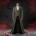 thumbnail image 6 of Men's Victorian Tailcoat Gothic Steampunk Long Jacket Halloween Cosplay Frock Coat for Masquerade Party, 6 of 6