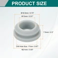thumbnail image 2 of 12Pcs Rubber Grommets, Mount Dia 17mm ID 13mm Snap Firewall Hole Plug, Anti-Scratch Hole Cover Plug for Electrical Box Cable Wiring, Gray, 2 of 7