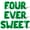 Green, variant on Letter Balloons - FOUR EVER SWEET 16" Inch Alphabet Letters Foil Mylar Balloon 4th Birthday Party Banner (Gold)