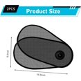 thumbnail image 2 of 2PCS Car Side Windows Shades, Anti-glare Suction Cup Door Sunshade, Adjustable & Rotatable Baby Universal for Driver Passenger Rear (Black) -, 2 of 6
